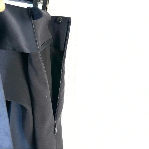 EMPORIO ARMANI Women Approx Sz 10 Midi Skirt Side Zip Tux Tie Front Slit Unlined - Picture 9 of 15